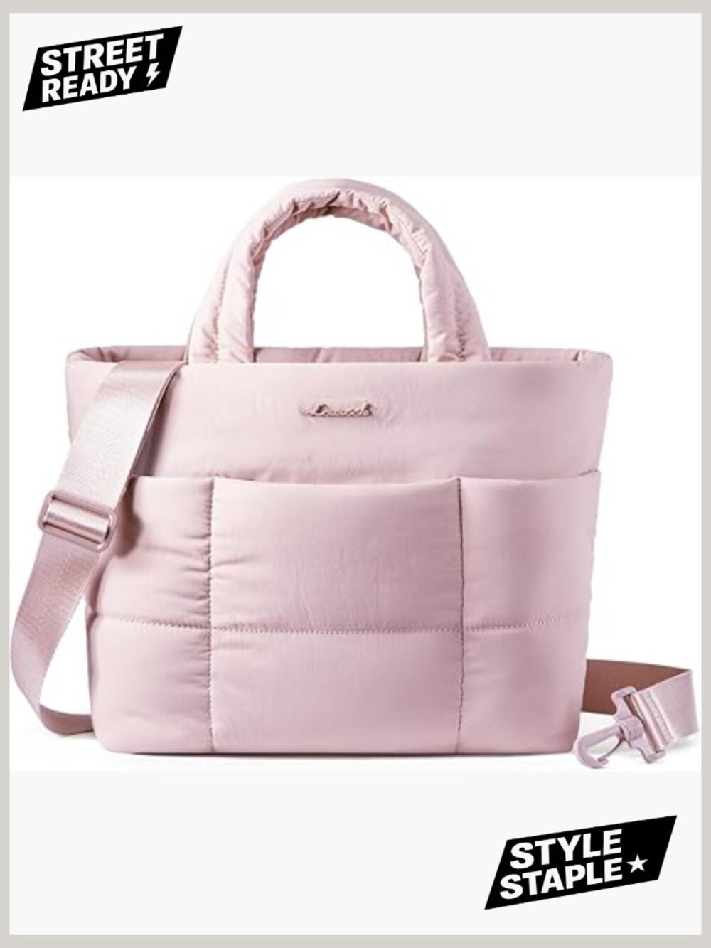 Small Puffer Tote Bag with Crossbody Strap, Puffy Handbag, Mini Satchel